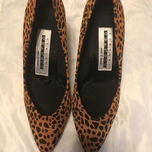 Brown Leopard Pump With 2 inch Heel